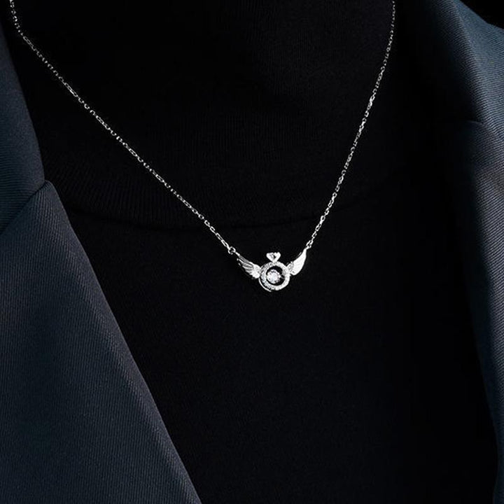 Skanto | Engelving Rhinestone Halskjede