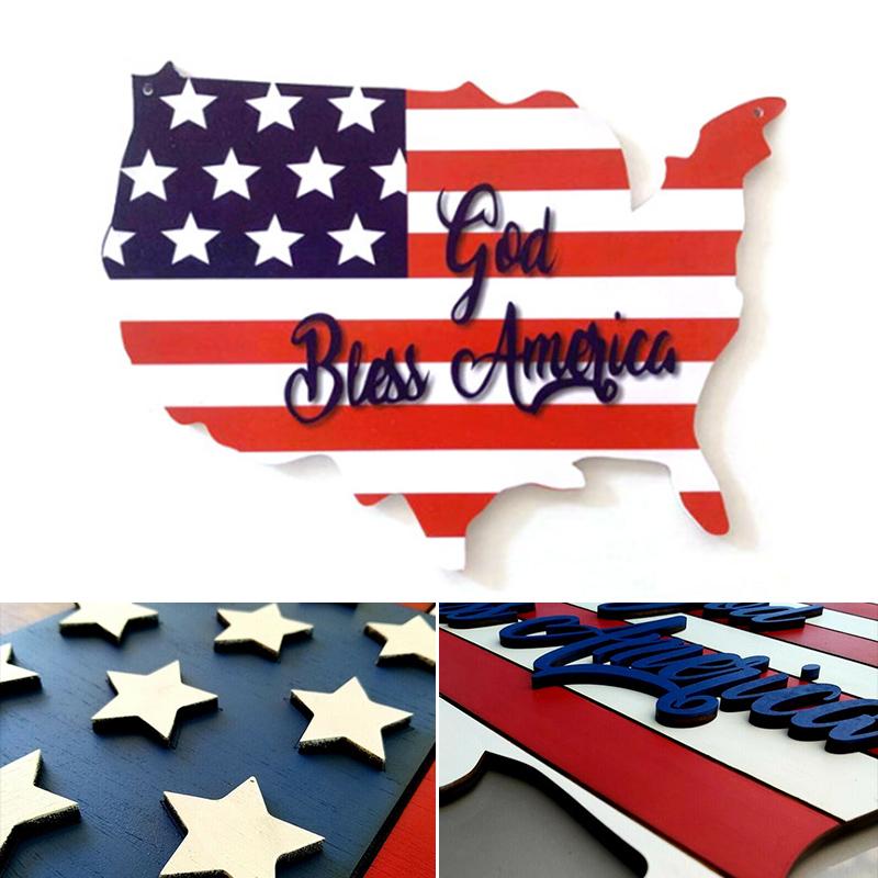 Skanto | Amerika Flaggt dekorativt skilt