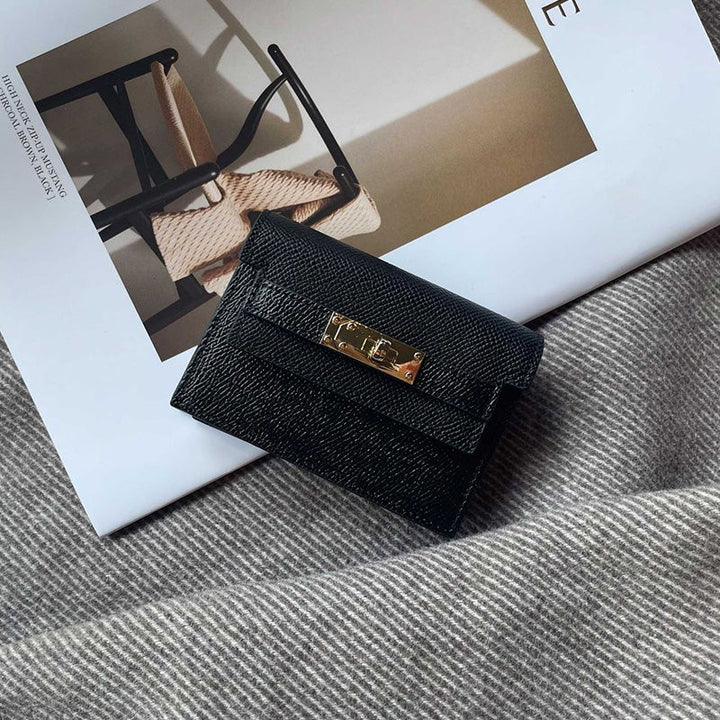 Skanto | Minimalistisk PU Lær Glidelås Kortholder