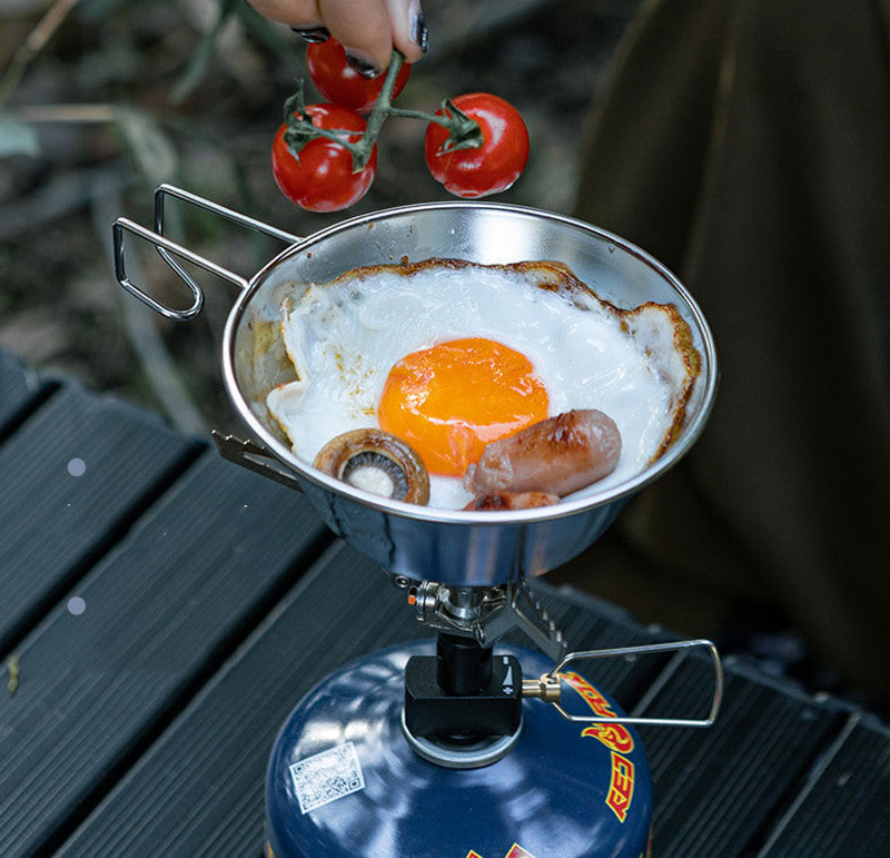 Skanto | Rustfritt Stål Utendørs Sammenleggbar Snøskål (Sett med 4)