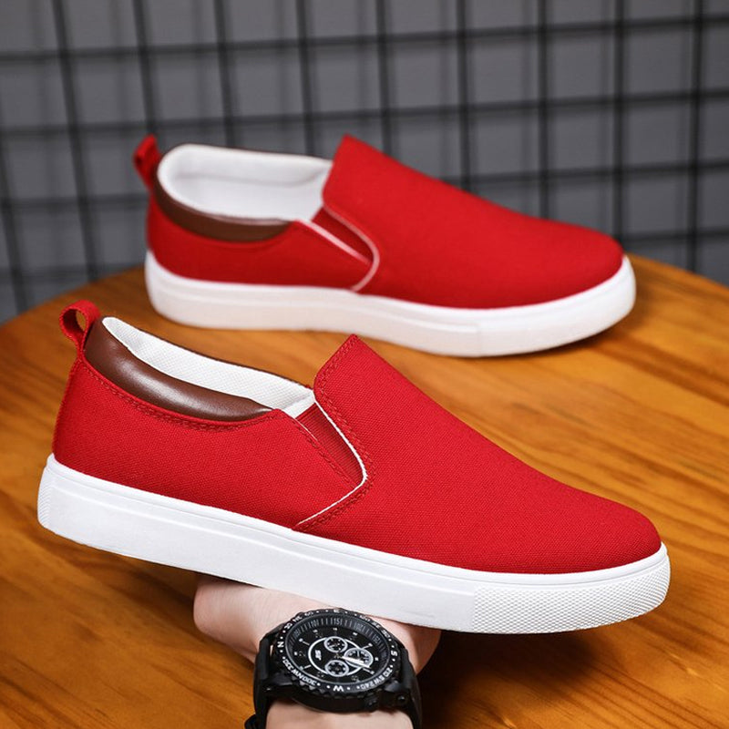 Skanto | Slip-On Sko laget av lerret for menn