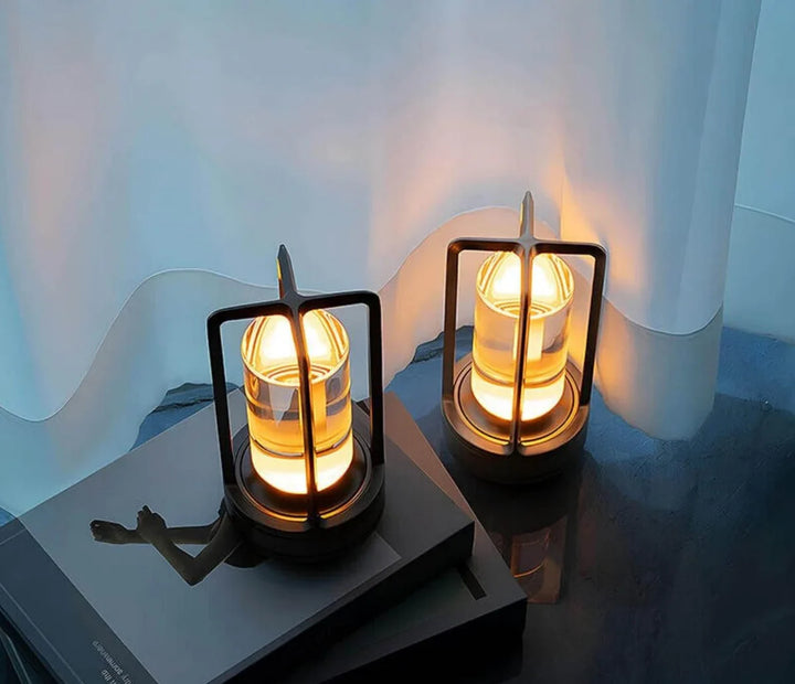 Vanntett og bærbar krystallbordlampe - AuroraGlow | Skanto