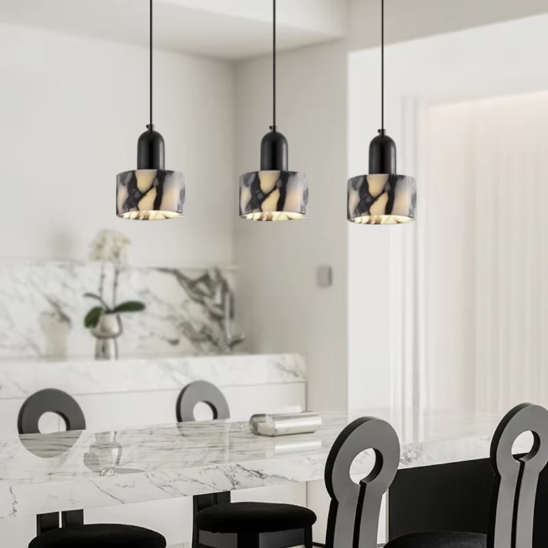 Skanto | Luksus Svart Marmor Design Pendellampe