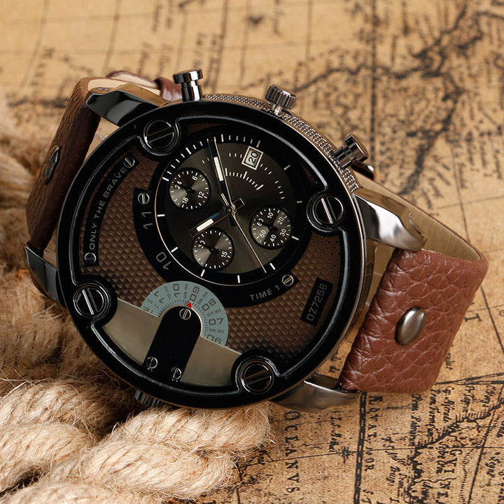 Skanto | Men’s Fashion Stor Ur Stil Stål Armbånd Klokke