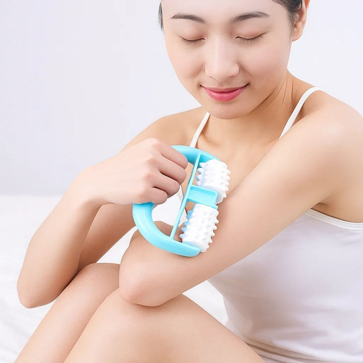 ToneWood | Cellulite Massasje Roller – Dypvev Skulptur – Naturlig Tre – Hjemme Kropp Toner Skanto