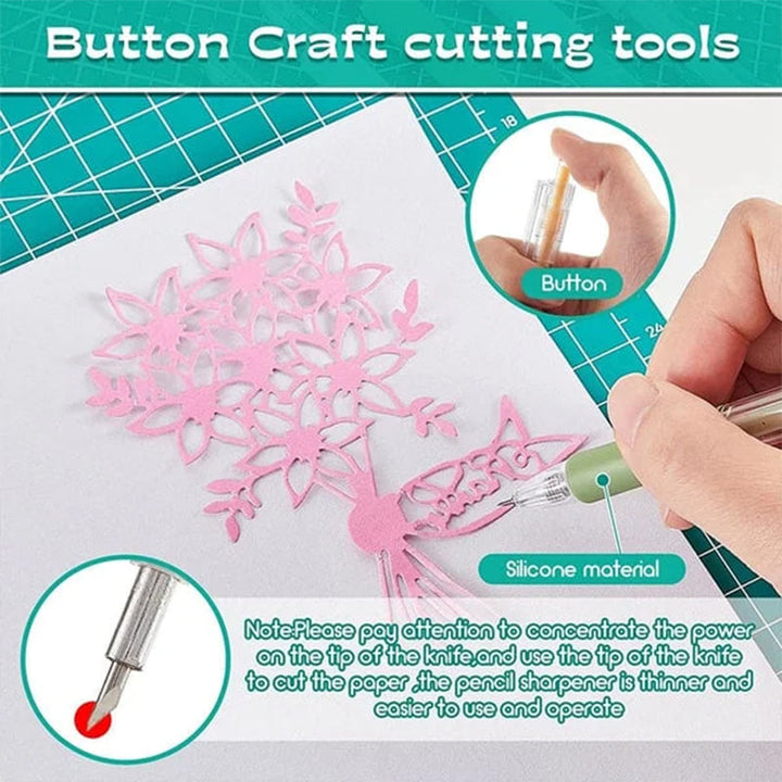 Skanto | Morandi Cartoon Pattern Student Universal Knife Pen