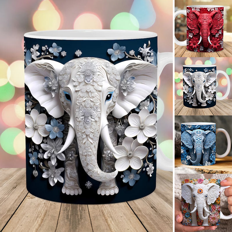 Skanto | 3D Elefant Blomsterkopp