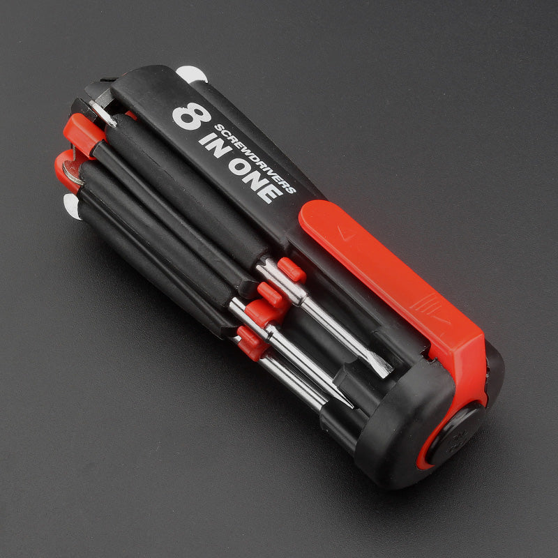 8-i-1-skrutrekker med LED-lommelykt | Skanto