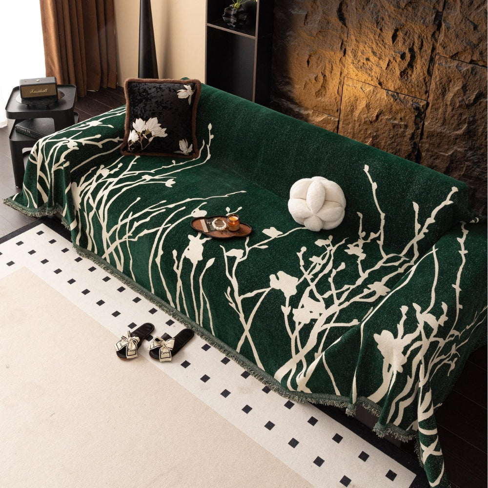 Skanto | Twilight Branches Chenille Sofa Cover