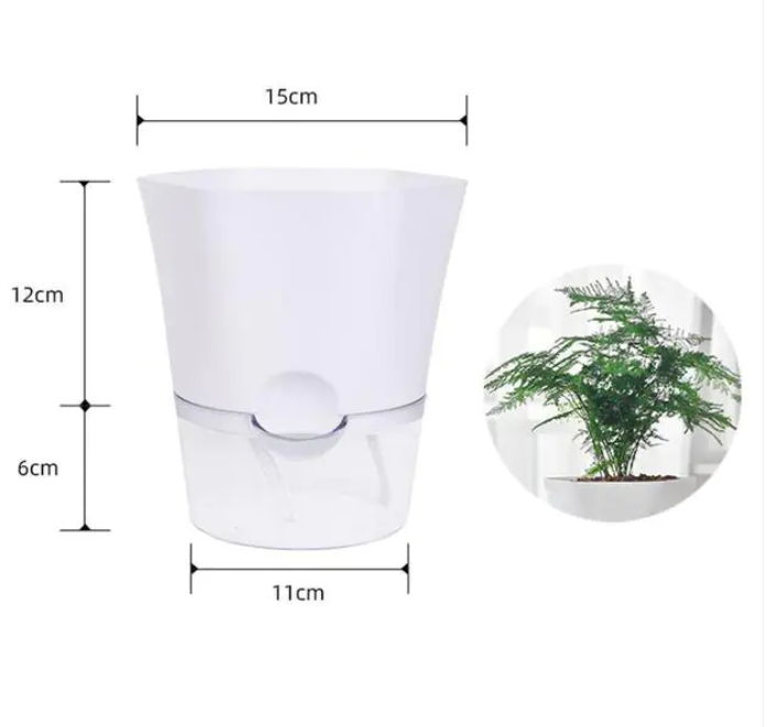 Skanto | Blomsterpotte med vannbeholder – Selvvannende blomsterpotte for stueplanter