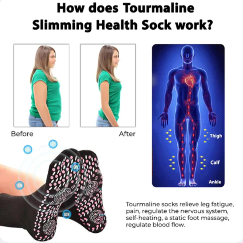 Norvo | Turmalin Akupressur Selvoppvarmende Treningssokker