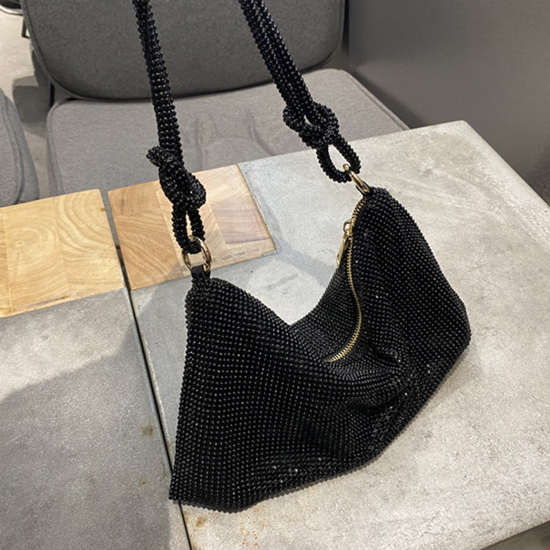 Skanto | Luksusdesign Skinnende Rhinestones Håndveske