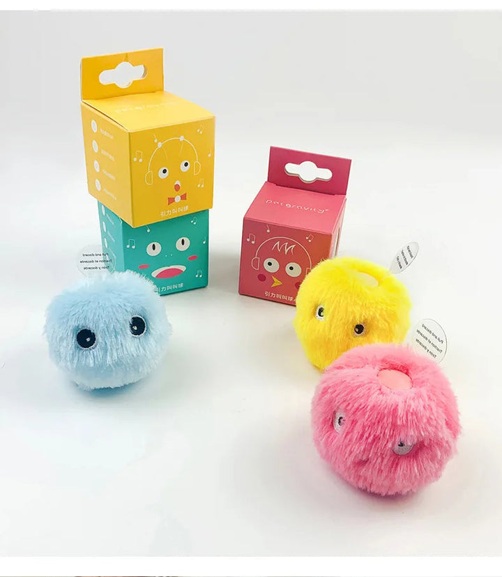 Interaktive katteplush-boller med dyrelyder Skanto