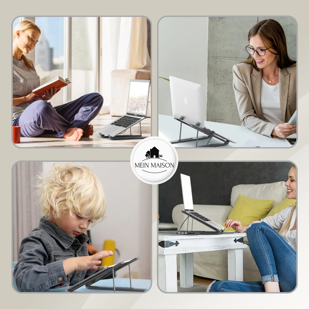 Skanto | ProDock Stand – 8-i-1 Laptop Riser og Hub kombinert!
