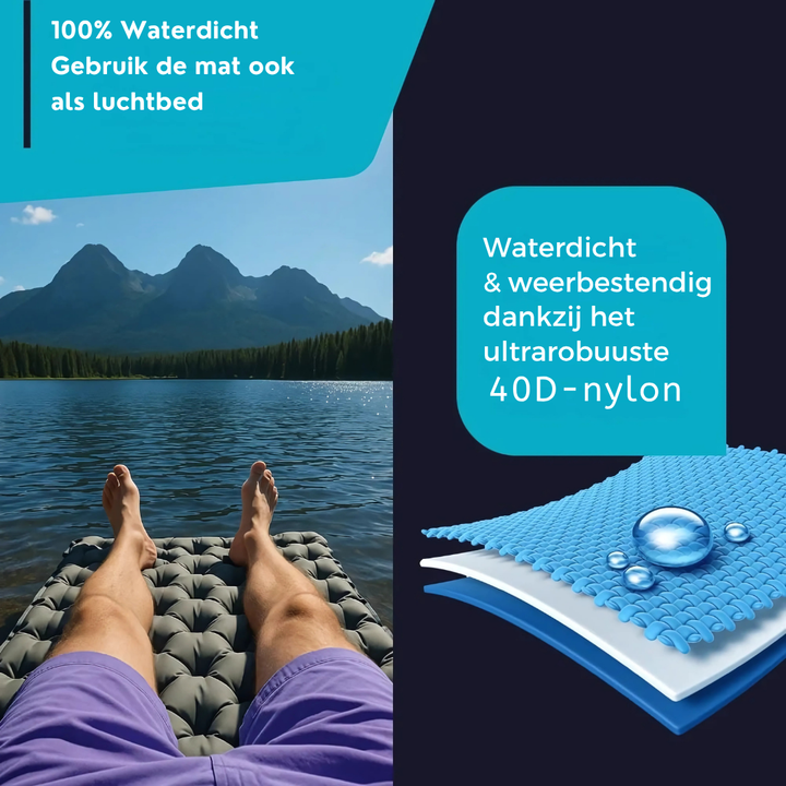 Skanto | AirLite Selvoppblåsende Liggeunderlag – Lett, Kompakt & 10 cm Tykt Komfort