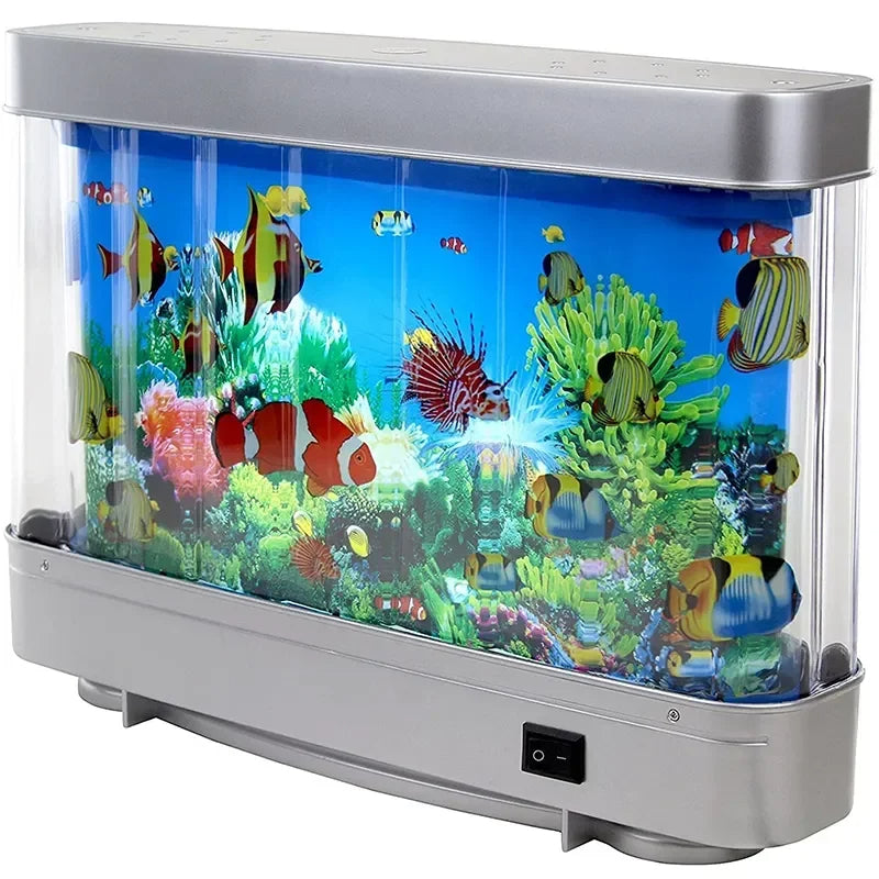 Skanto | Virtuell Havkontor Fisketank med LED Nattlys