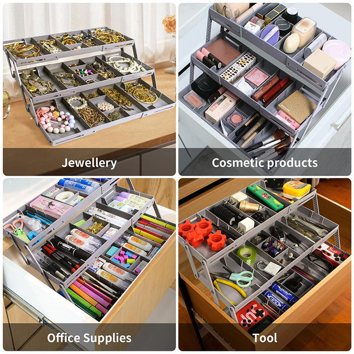 Skanto | Multi-Level Utvidbar Smart Skuffeorganisator