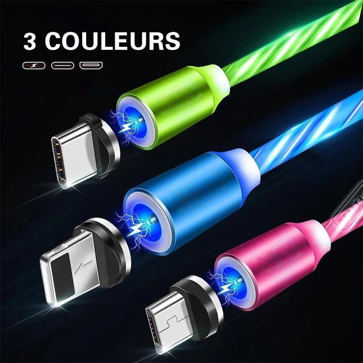 Magnetisk USB-ladekabel med LED | Skanto