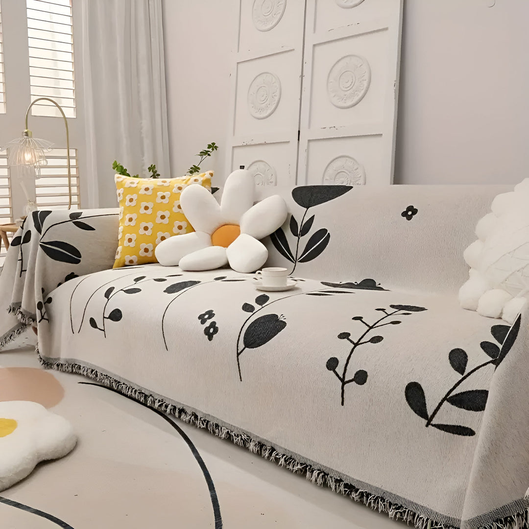 Skanto | Modern Bloom Vendbar Sofatrekk