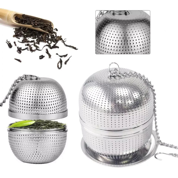 Krydder- & Tefilterball i Rustfritt Stål Skanto