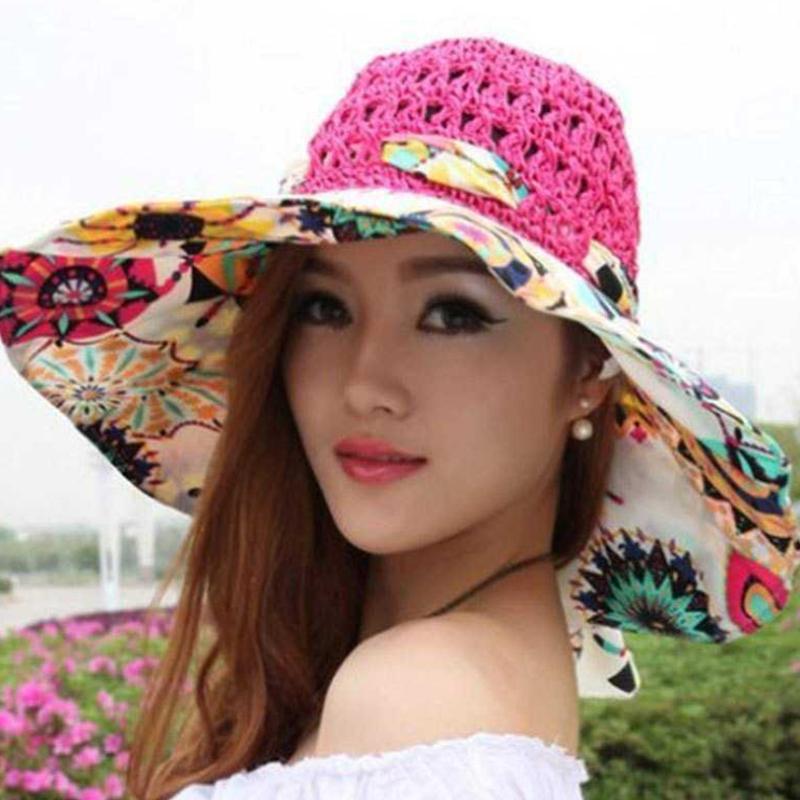 Skanto | Fashion Hollow Printed Sun Hat