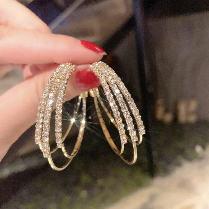 Skanto | Glitrende Diamantøredobber
