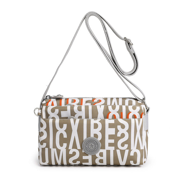 Kvinnenes Casual Multi-lags Fashionable Enkel Skulderveske Laget av Nylon | Skanto