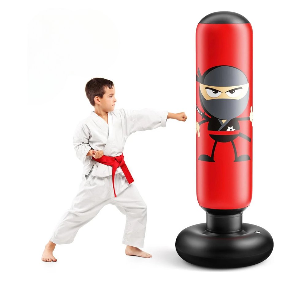 PowerPunch Box Sack – Freistehender, aufblasbarer Box Sack for Kinder fra 2 til 15 år