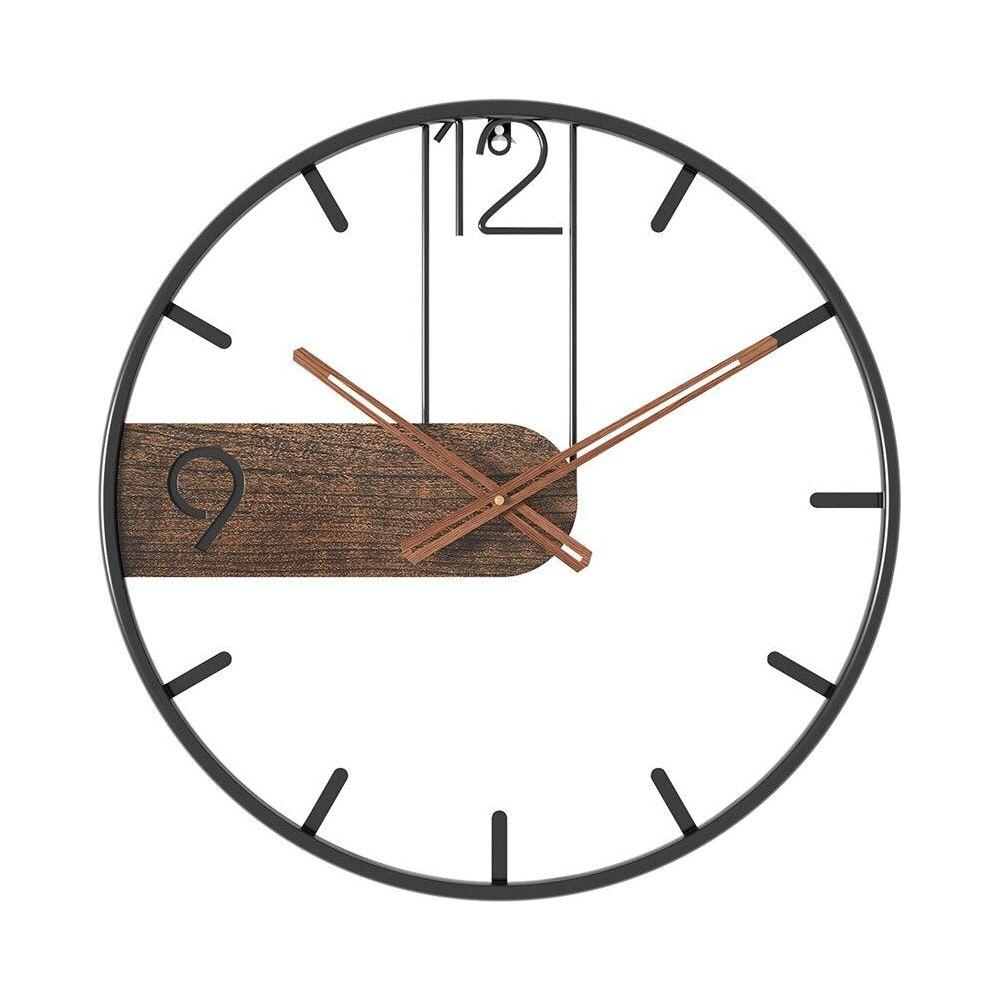 GrandeTime Klok - Moderne stor rund metallveggklokke | Skanto