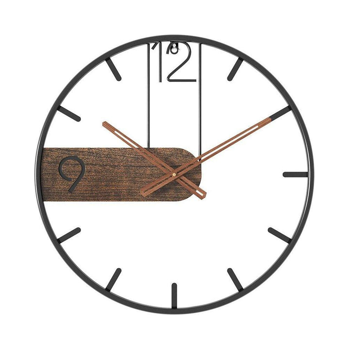 GrandeTime Klok - Moderne stor rund metallveggklokke | Skanto