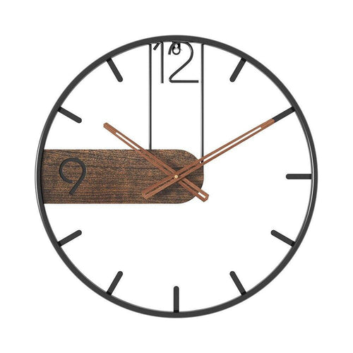 GrandeTime Klok - Moderne stor rund metallveggklokke | Skanto