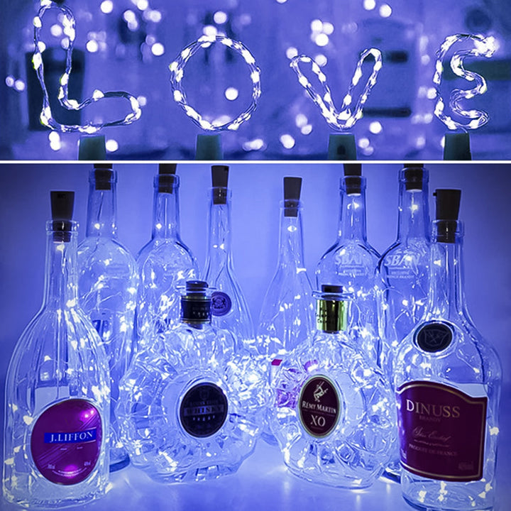 Skanto | LED Flaske Lys Kork Natt Lys DIY Dekor Gave