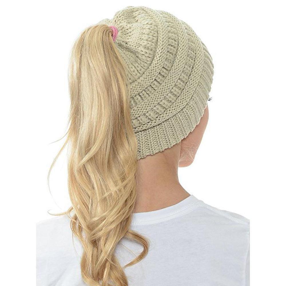 Knit hestehale lue | Skanto