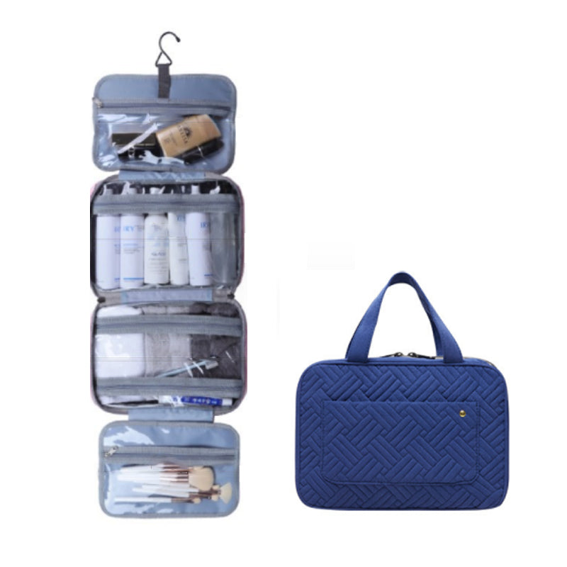 Skanto | Travelique Reiset kosmetikkorganisator | Kompakt & Vannavvisende | Med 4 Rom & 360° Hake | For Kvinner & Menn