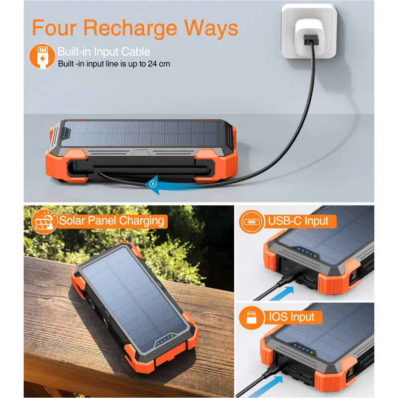Rivanta Solar-Powerbank Nødlader IPX4 | Skanto