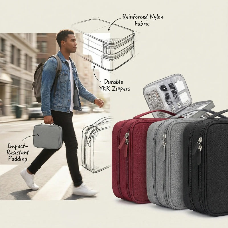 Triple Layer Tech Organizer Skanto