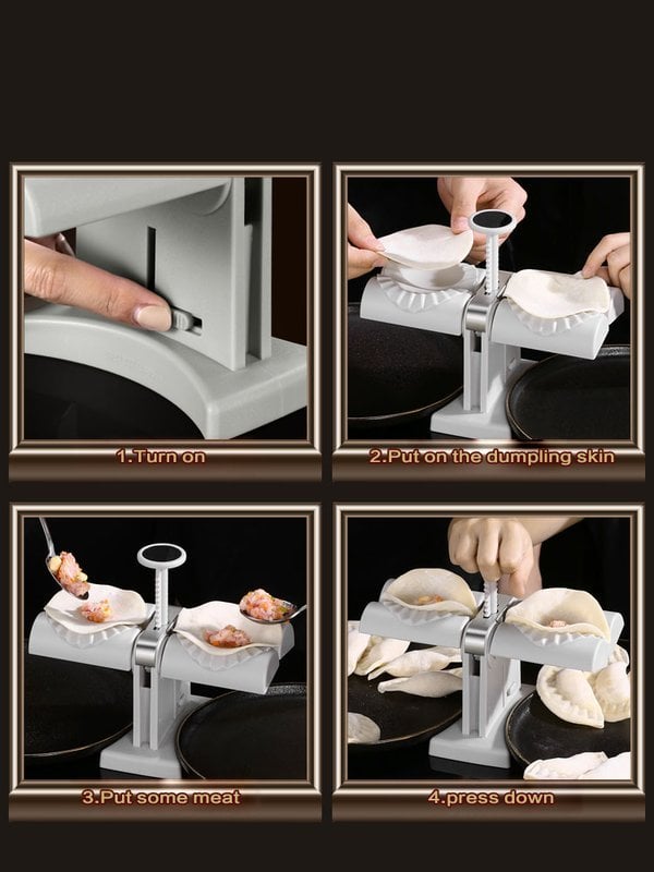 Skanto | Husholdning Dobbel Hode Automatisk Dumpling Maker Mold