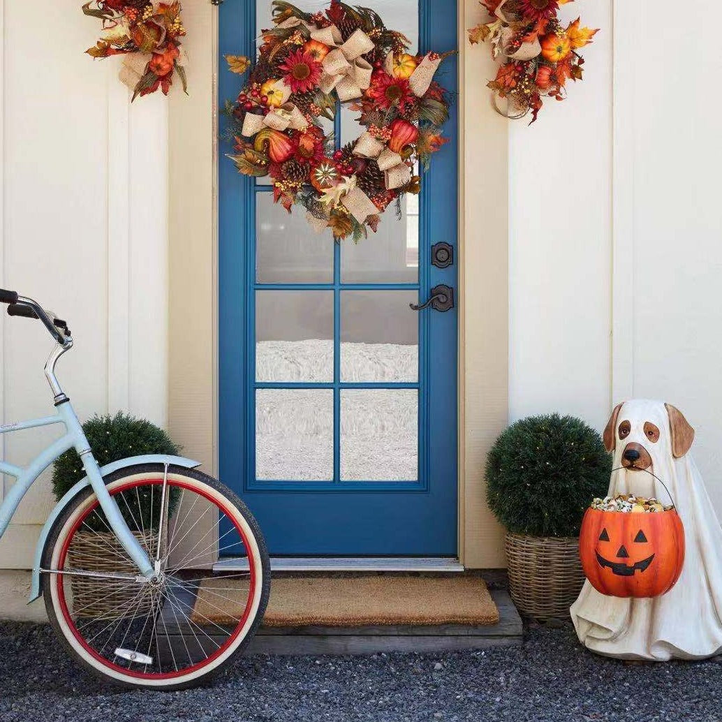 Skanto | Pumpkin Puppy Harz Hagepynt