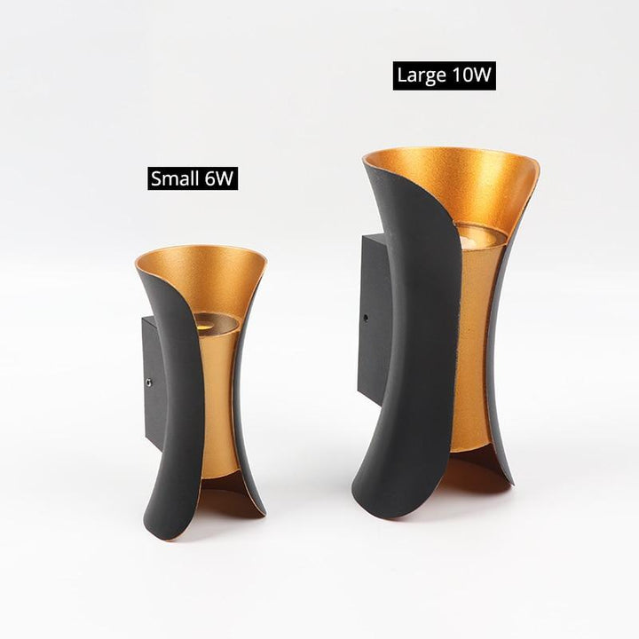 Stilig LED vegglampe for utendørs - Moderne og vanntett | Skanto