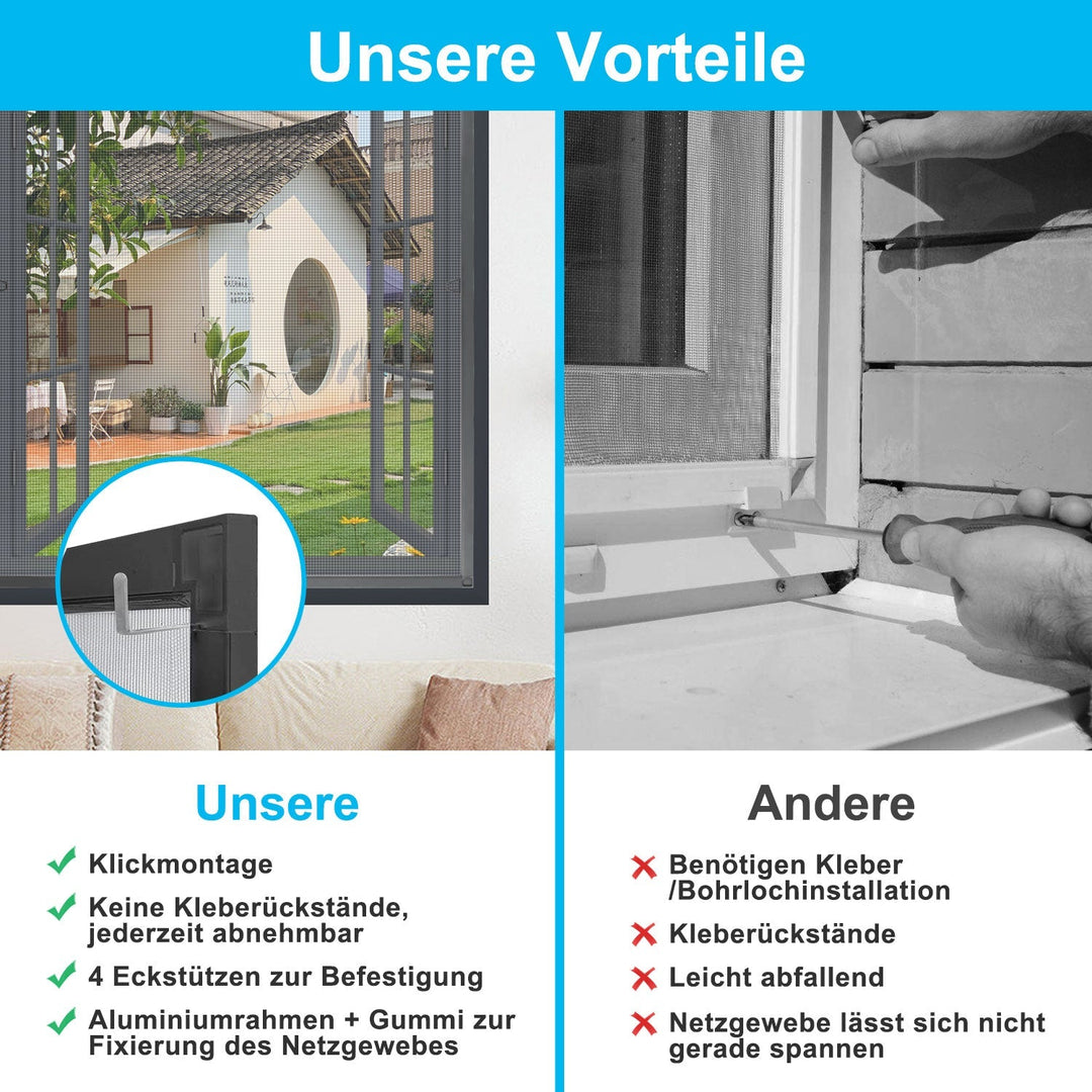 Fluenettvindu insektbeskyttelse antrasitt | Skanto