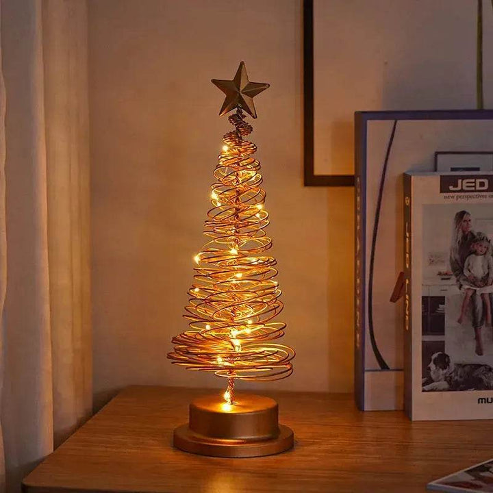 Skanto | Spiral LED Lys Juletre Dekorasjon Nattlys Smykker