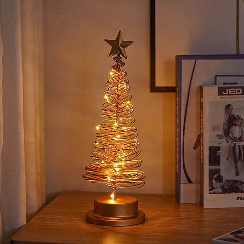 Skanto | Spiral LED Lys Juletre Dekorasjon Nattlys Smykker