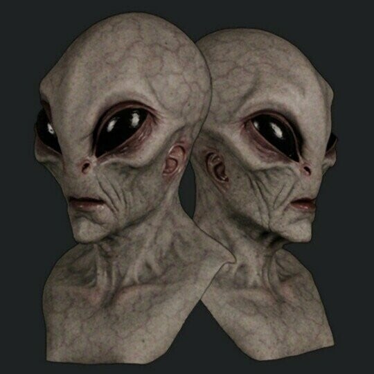 Alien-Mask | Realistiske Halloween Kostyme Tilbehør | Skanto