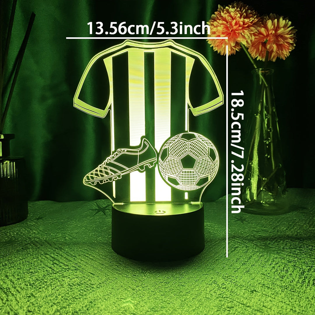 SportGlow Lampe - 3D LED Nattlys for Fotballfans Skanto