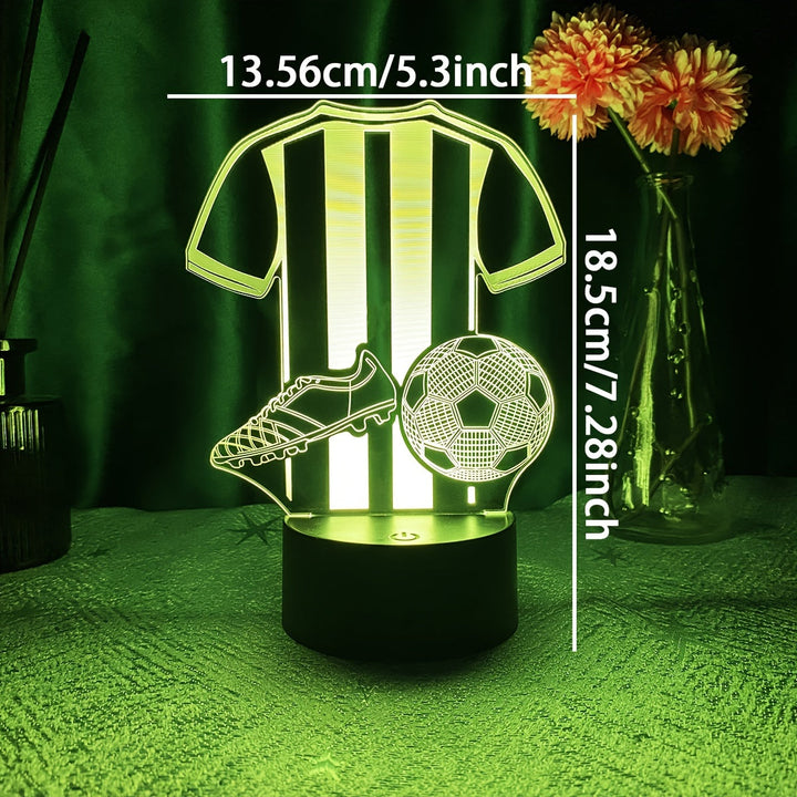SportGlow Lampe - 3D LED Nattlys for Fotballfans Skanto