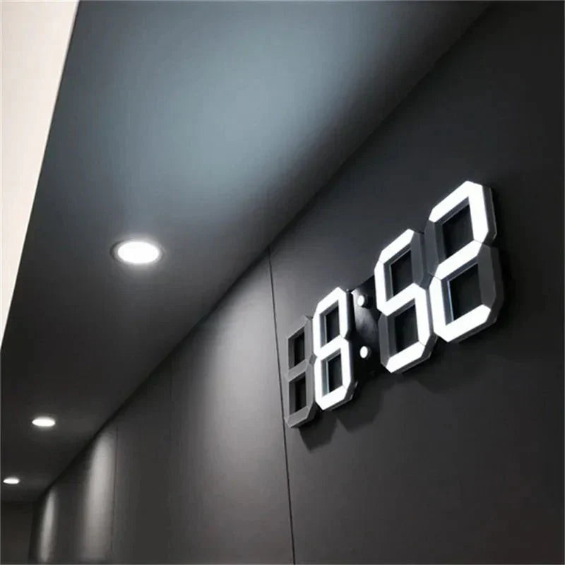 GlowLuxe - Stilfull 3D LED Veggklokke | Skanto
