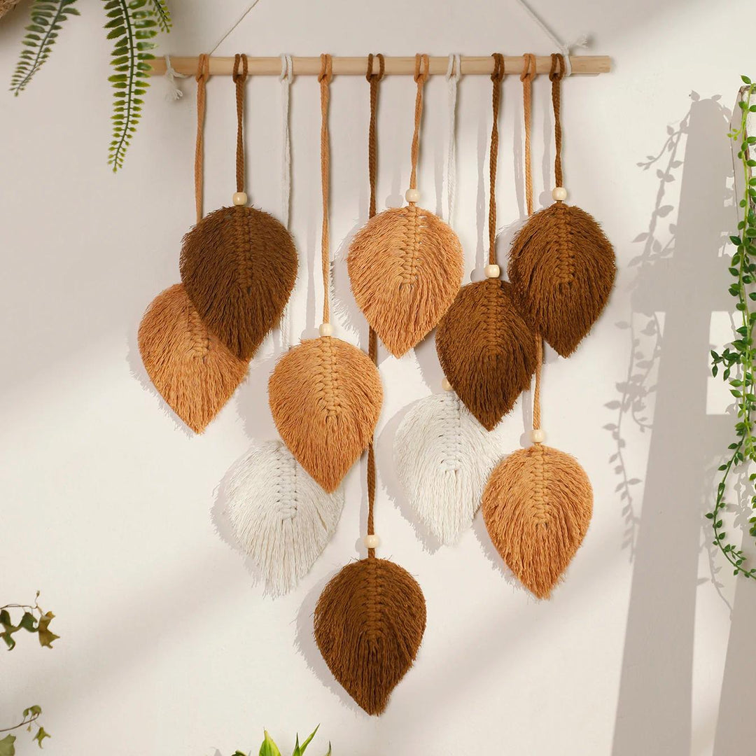 Skanto | Boho Makramee Blad Tapisseri