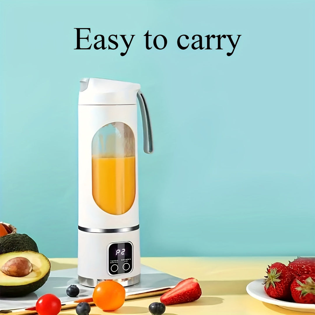 Skanto | Bærbar USB-oppladbar blender & juicer – Enkel å rengjøre, perfekt for frukt- & grønnsaksdrinker, milkshakes, 10,14 oz til 16,91 oz kapasitet