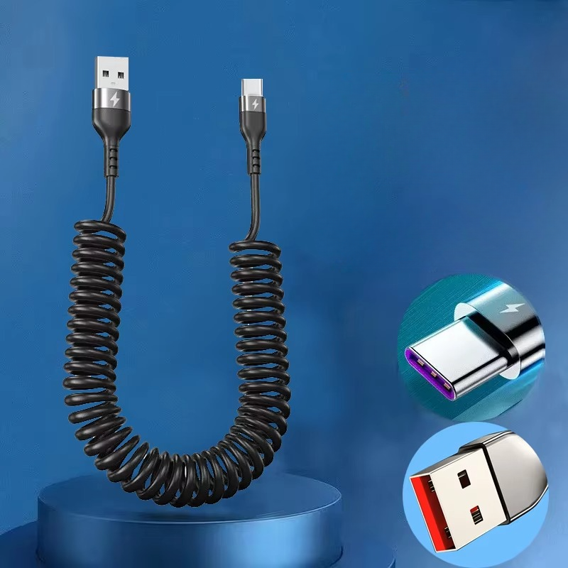 Skanto | Universal vår teleskopisk hurtigladerkabel USB-C & Lightning