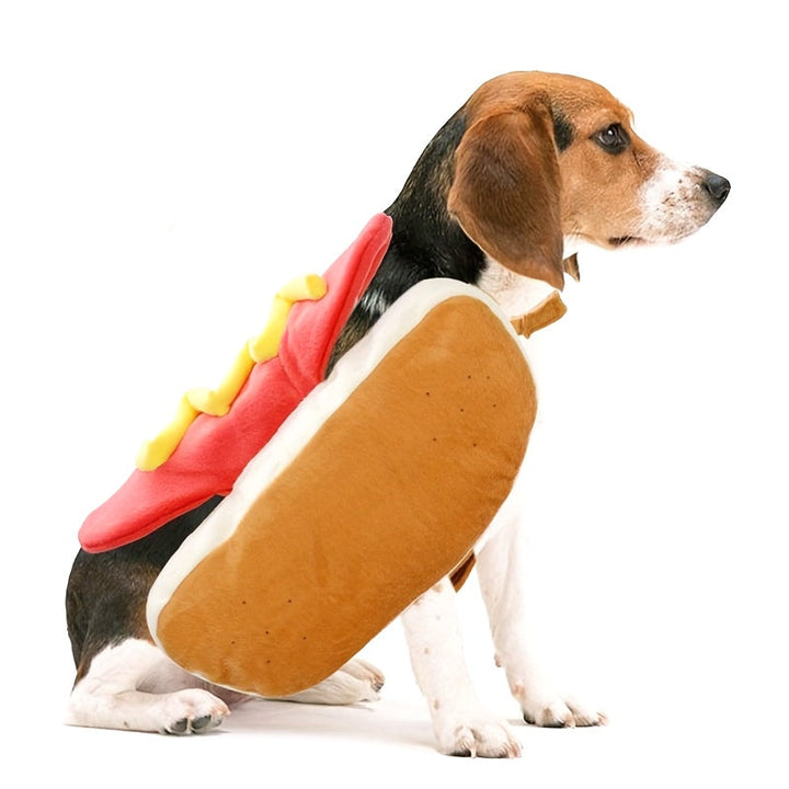 Skanto | Morsom Plysj Hund Halloween Kostyme | Hot Dog Design